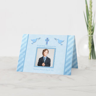 Première Carte de remerciements de communion pour