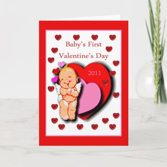 Première carte de Saint-Valentin pour bébé (Devant)