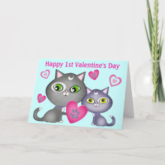Première carte de voeux de chats de la