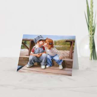 Première carte de voeux Kiss