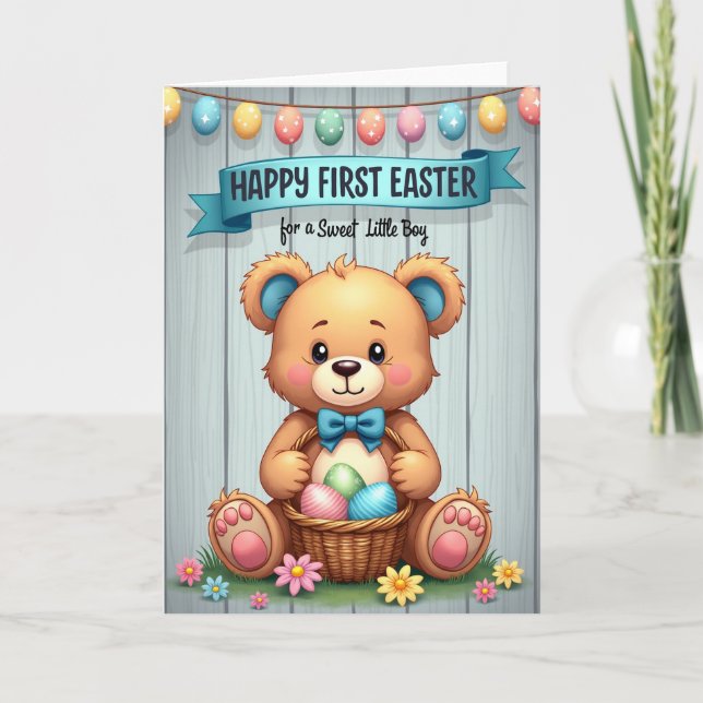 Première Carte Peluche de Célébration (Devant)