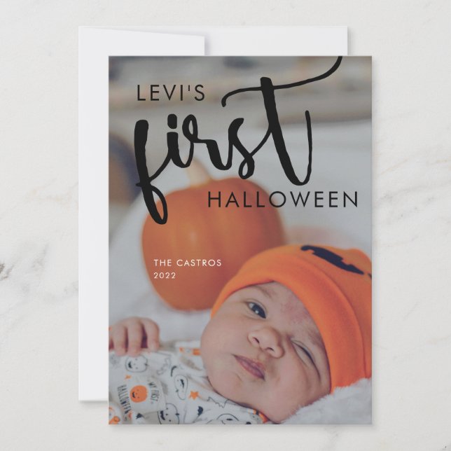 PREMIÈRE CARTE PHOTO DE BÉBÉ (Devant)