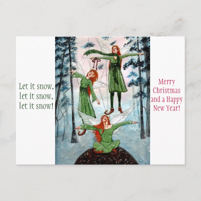 Première carte postale de Noël de Fairyphoria de (Devant)