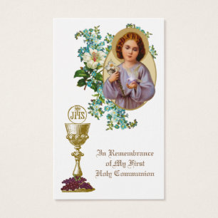 PREMIÈRE CARTE SAINTE-COMMUNAUTÉ EUCHARISTE PRIÈRE