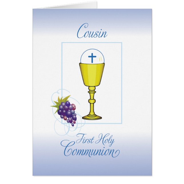 Première communion du cousin, calice avec hostie e (Devant)