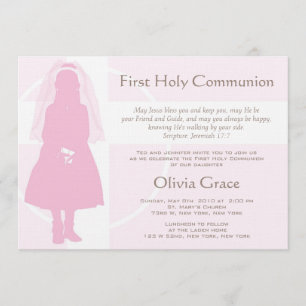 Première communion et faire-part - fille