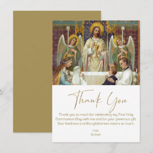 Première communion Merci Jésus avec enfants