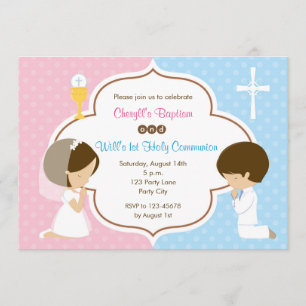 Première communion sainte / Invitations au baptême