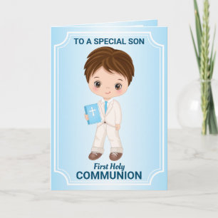 Première Communion Sainte pour petite carte de voe