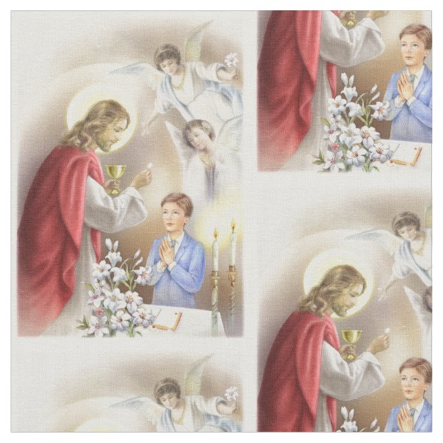 Première confirmation de tissu de garçon de sainte (Fermer)
