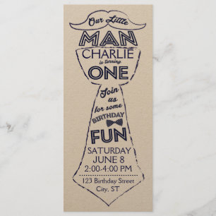 Première Cravate d'anniversaire / Invitation de mo