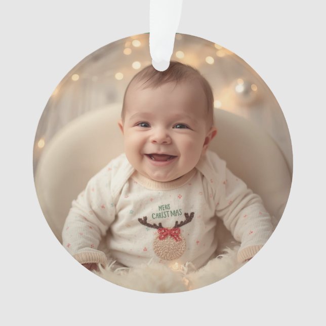 Première décoration de Noël de bébé (devant)