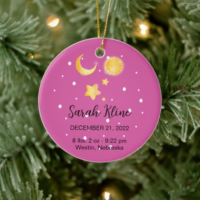 Première décoration de Noël en céramique pour bébé (Arbre)