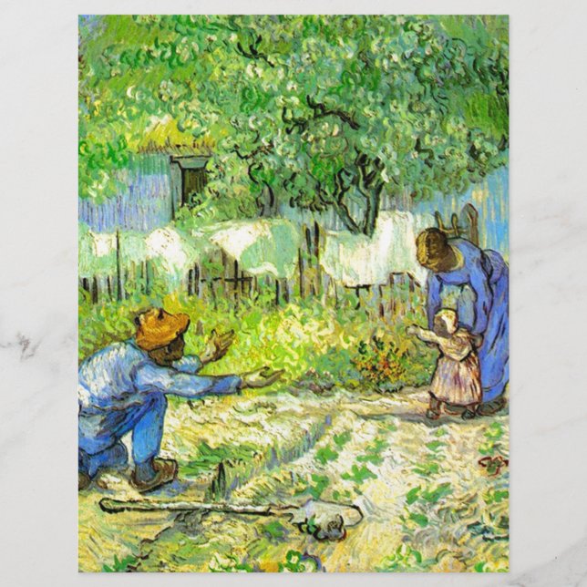 Première étape, 1890 Vincent van Gogh. (Devant)