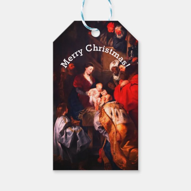 Première étiquette cadeau croate de Noël (Devant)