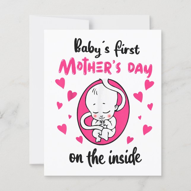 Première fête des mères du bébé à l'intérieur (Devant)