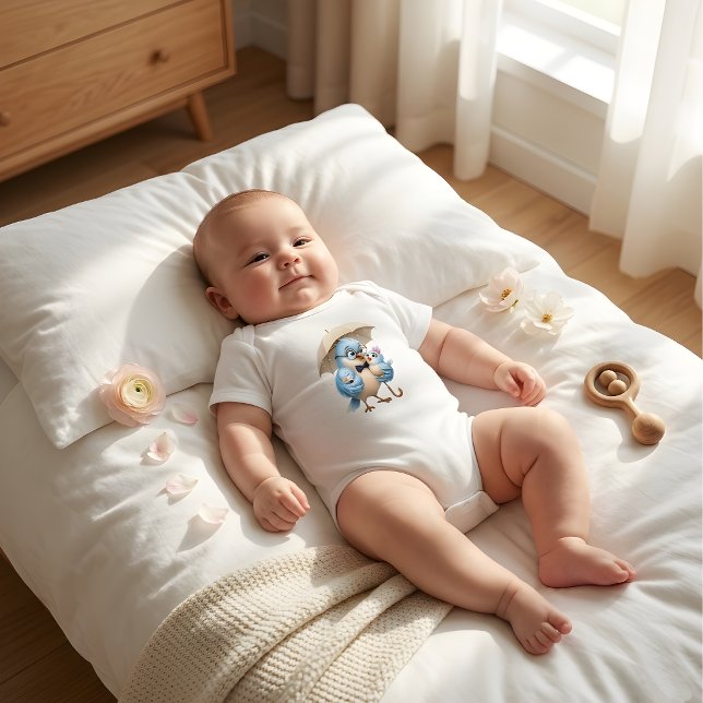 Première Fête des Pères Body bébé oiseau mignon (Créateur téléchargé)