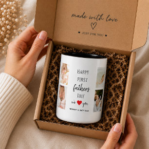 Première fête des pères : collage photo Mug à ca