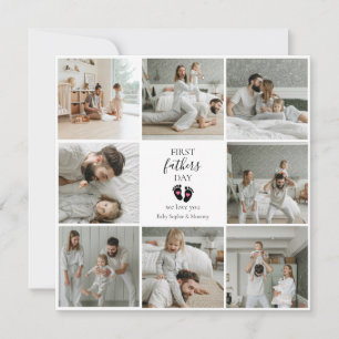 Première Fête des pères - Empreintes bébé et Coeur