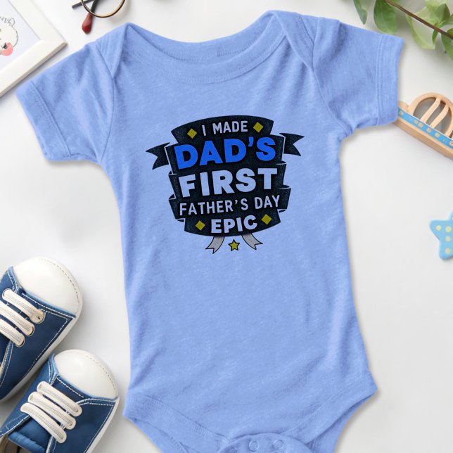Première Fête des pères Epic bébé BodySuit (Fun baby bodysuit for Dad's 1st Father's Day)