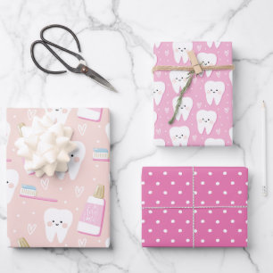 Première feuille papier d'enrobage de dents série