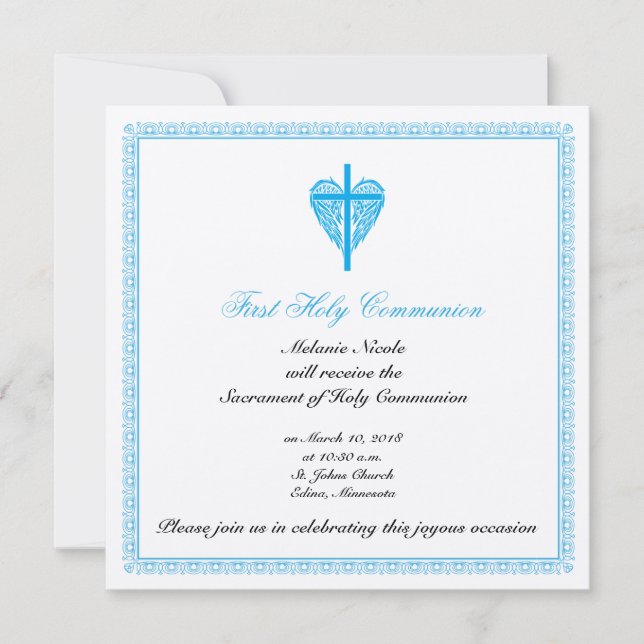 Première invitation à la communion (Devant)