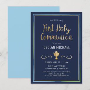 Première Invitation à la Communion - Élégante, Sim