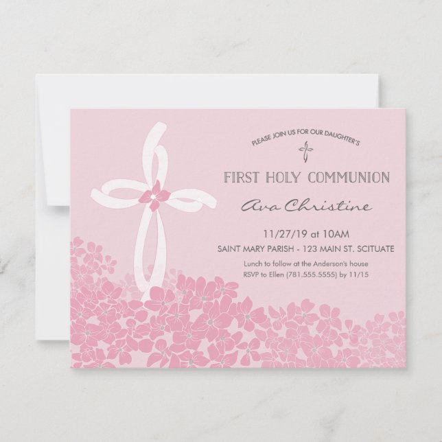 Première invitation à la communion sainte avec Cro (Devant)