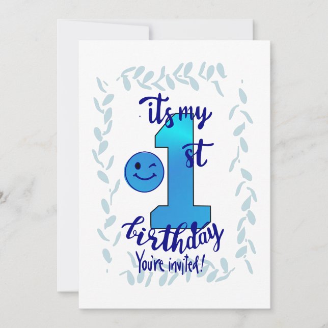 Première invitation d'anniversaire  (Devant)