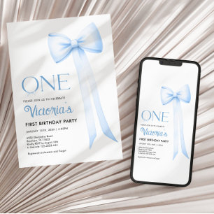 Première Invitation d'anniversaire, Blue Coquette 