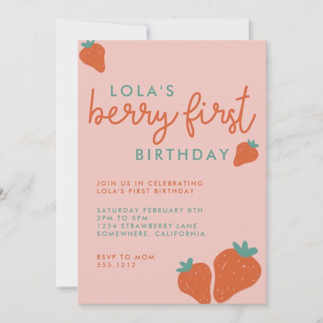 PREMIÈRE INVITATION DE BERRY (Devant)