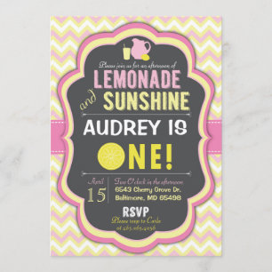 Première invitation de Chevron d'anniversaire de