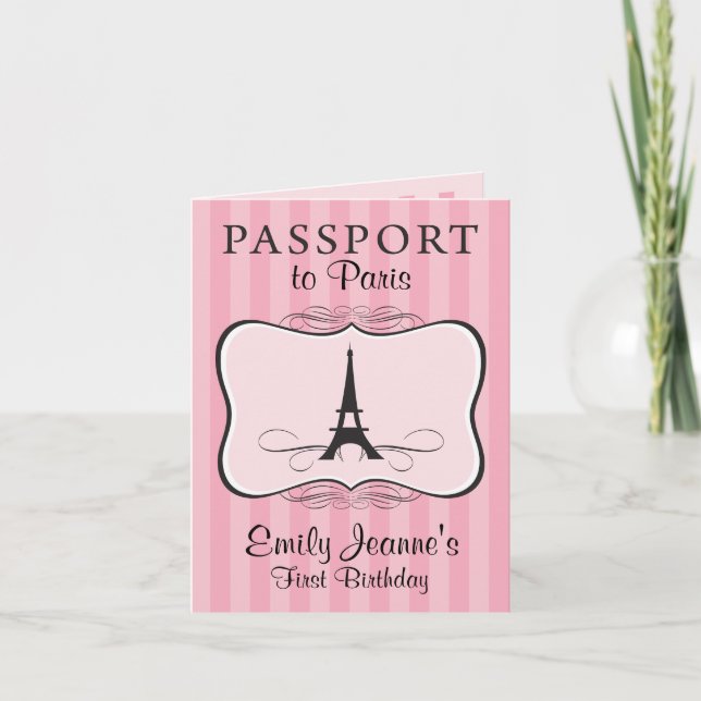 Première invitation de passeport de Paris (Devant)