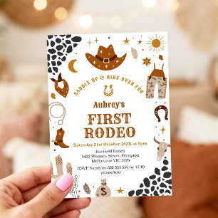 Première Invitation de Rodéo Cowboy Western pour 1