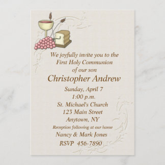 Première invitation de Tan de communion