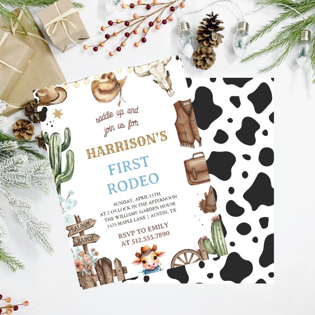 Première invitation pour un rodéo, ma 1re invitati (Créateur téléchargé)