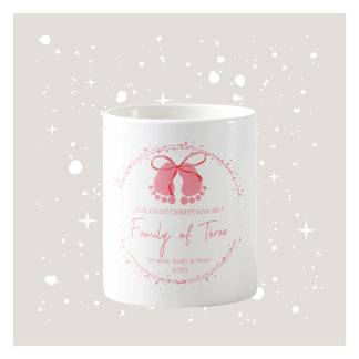 Première Mug de famille de Noël - Rose