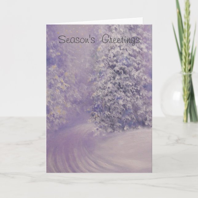 PREMIÈRE NEIGE, CARTE DE NOËL (Devant)