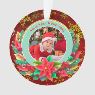 Première Noël de bébé - Cadeau photo personnalisé 