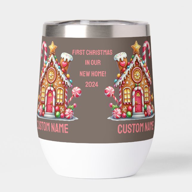 Première Noël nouvelle maison citation brnBouteill (Arrière)