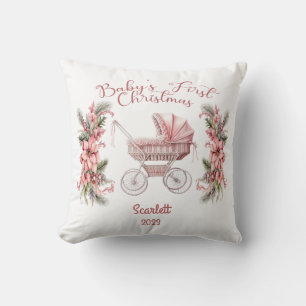 Première oreiller de Noël de la petite fille