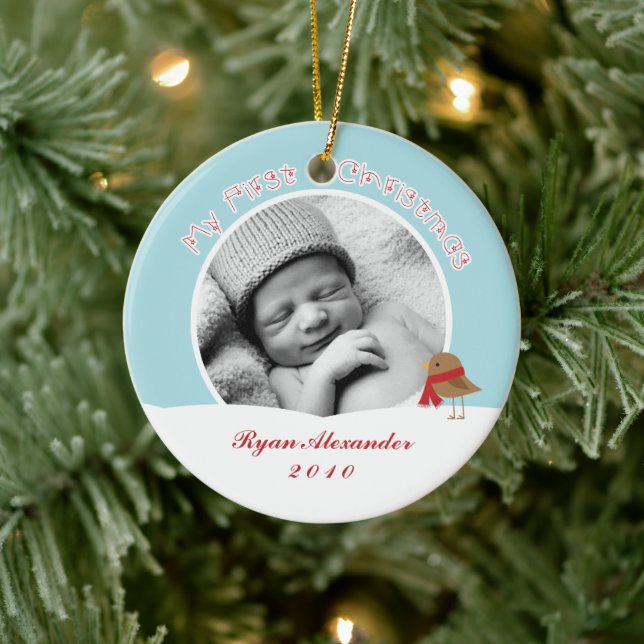 Première photo de Noël de bébé ornements (Arbre)