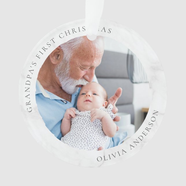 Première photo de Noël de grand-père (devant)