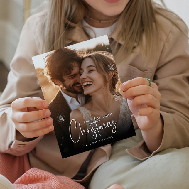 Première photo de Noël en tant que jeunes mariés (Créateur téléchargé)