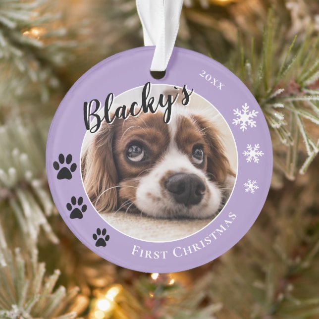 Première photo de nom de chien de Noël (Arbre)