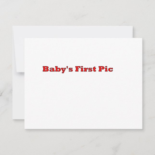 Première photo du bébé Le MUSÉE Zazzle Cadeaux (Devant)