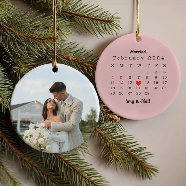 Première photo mariée de Noël et la céramique Date (Créateur téléchargé)