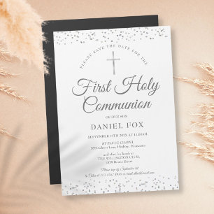 Première Sainte Communion Argent Poussière d'Étoil