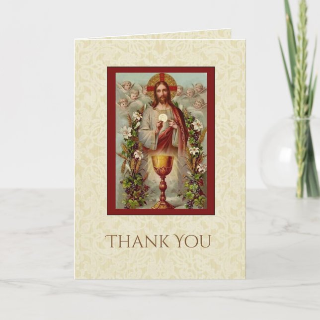 Première Sainte Communion catholique Jésus Merci (Devant)