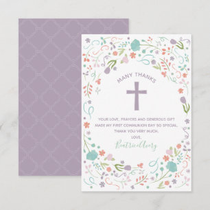 Première Sainte Communion Merci Carte Note, Person